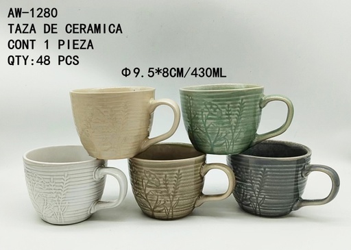 [AW-1280[48PZS/CAJA]] [AW-1280]TAZA DE CERAMICA 
