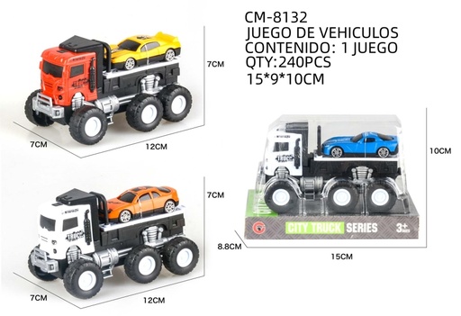 [CM-8132[240PZS/CAJA]] [CM-8132]JUEGO DE VEHICULOS 