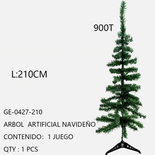 [GE-0427-210[1PZS/CAJA]] [GE-0427-210]ARBOL  ARTIFICIAL NAVIDEÑO 