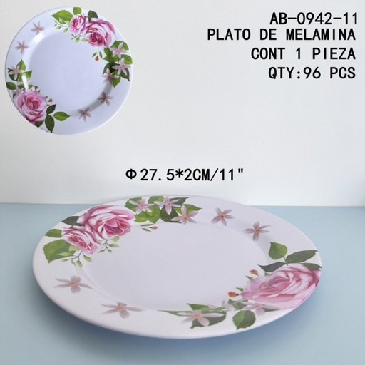 [AB-0942-11[96PZS/CAJA]] [AB-0942-11]PLATO DE MELAMINA 