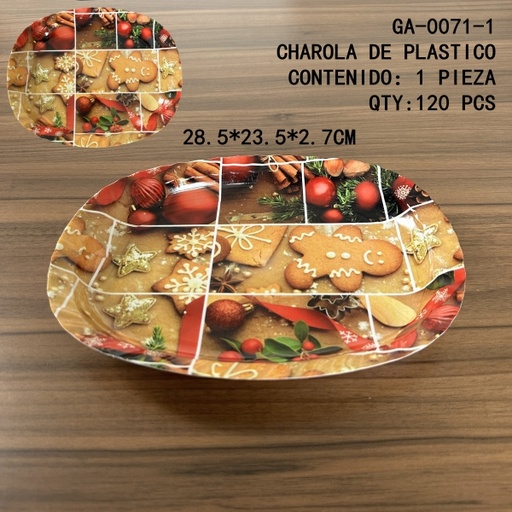[GA-0071-1[120PZS/CAJA]] [GA-0071-1]CHAROLA DE PLASTICO 