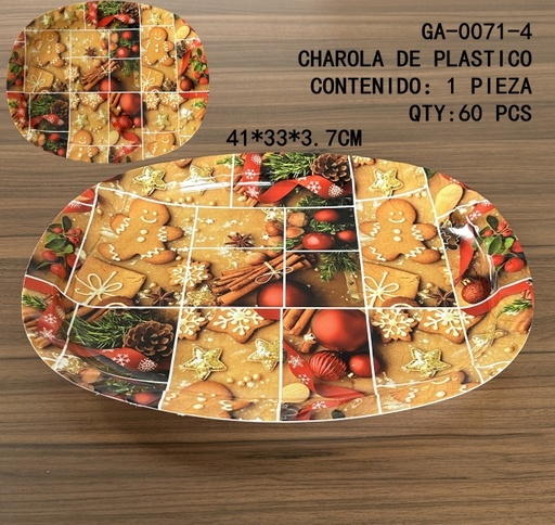 [GA-0071-4[60PZS/CAJA]] [GA-0071-4]CHAROLA DE PLASTICO 