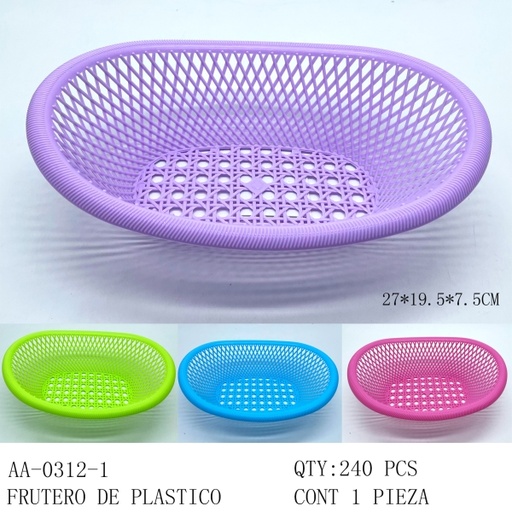 [AA-0312-1[240PZS/CAJA]] [AA-0312-1] FRUTERO DE PLASTICO 