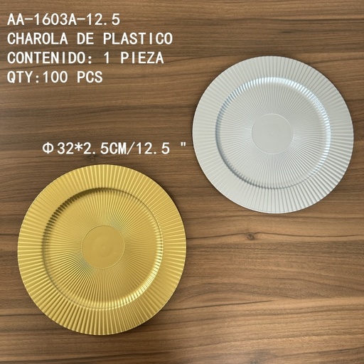 [AA-1603A-12.5[100PZS/CAJA]] [AA-1603A-12.5]CHAROLA DE PLASTICO 
