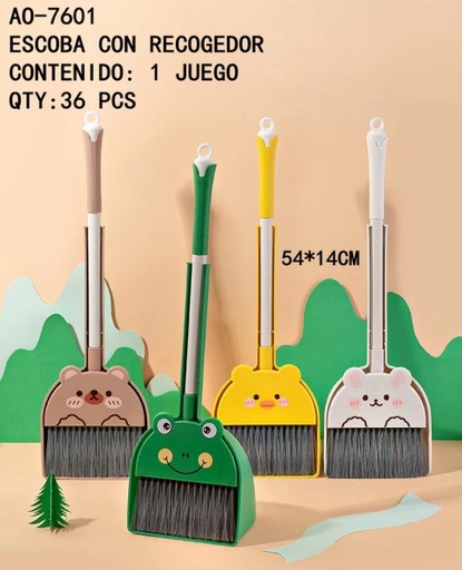 [AO-7601[36PZS/CAJA]] [AO-7601]ESCOBA CON RECOGEDOR 