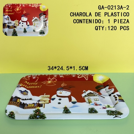 [GA-0213A-2[120PZS/CAJA]] [GA-0213A-2]CHAROLA DE PLASTICO 