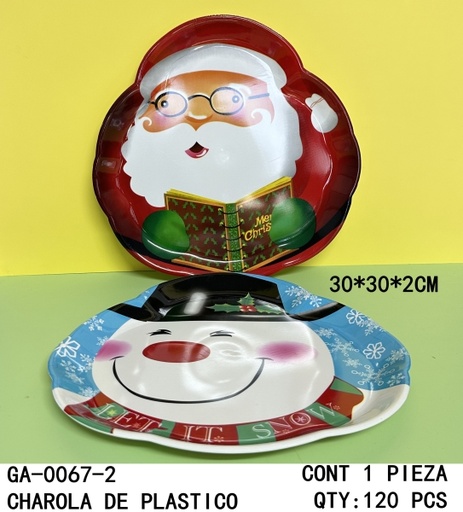 [GA-0067-2[120PZS/CAJA]] [GA-0067-2]CHAROLA DE PLASTICO 