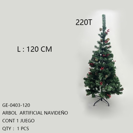 [GE-0403-120[1PZS/CAJA]] [GE-0403-120]ARBOL  ARTIFICIAL NAVIDEÑO 
