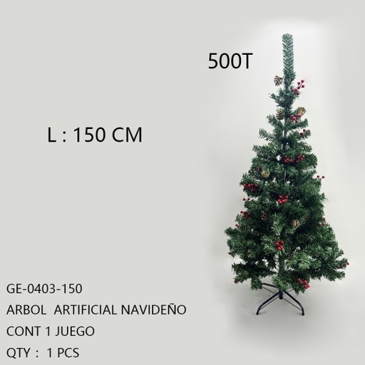 [GE-0403-150[1PZS/CAJA]] [GE-0403-150]ARBOL  ARTIFICIAL NAVIDEÑO 