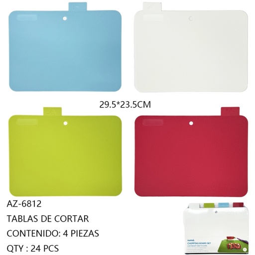 [AZ-6812[24PZS/CAJA]] [AZ-6812]TABLAS DE CORTAR 