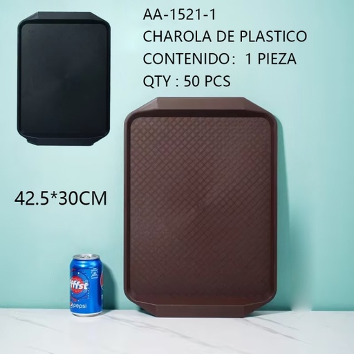 [AA-1521-1[50PZS/CAJA]] [AA-1521-1]CHAROLA DE PLASTICO 