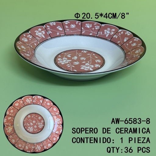 [AW-6583-8[36PZS/CAJA]] [AW-6583-8]SOPERO DE CERAMICA 