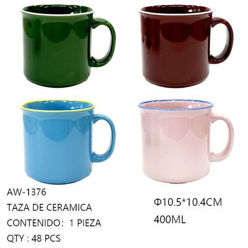 [AW-1376[48PZS/CAJA]] [AW-1376]TAZA DE CERAMICA 