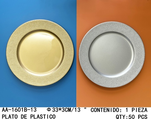 [AA-1601B-13[50PZS/CAJA]] [AA-1601B-13]PLATO DE PLASTICO 