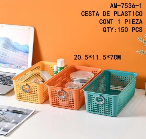 [AM-7536-1[150PZS/CAJA]] [AM-7536-1]CESTA DE PLASTICO 