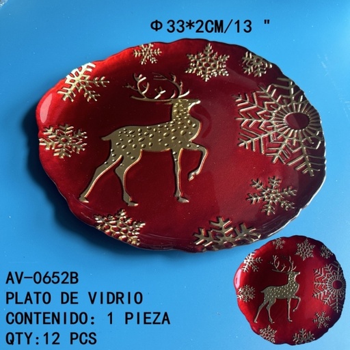 [AV-0652B[12PZS/CAJA]] [AV-0652B]PLATO DE VIDRIO 