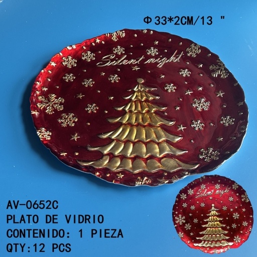 [AV-0652C[12PZS/CAJA]] [AV-0652C]PLATO DE VIDRIO 