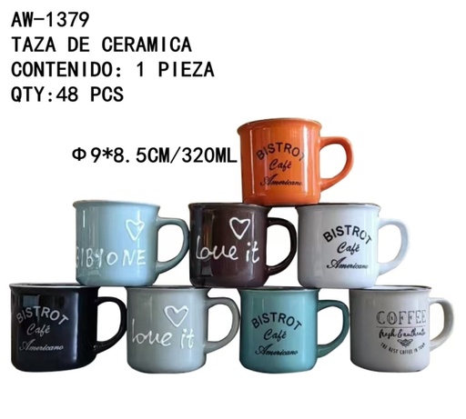 [AW-1379[48PZS/CAJA]] [AW-1379]TAZA DE CERAMICA 