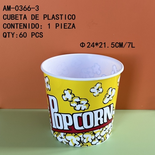 [AM-0366-3[60PZS/CAJA]] [AM-0366-3]CUBETA DE PLASTICO 