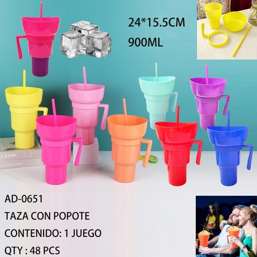 [AD-0651[48PZS/CAJA]] [AD-0651]TAZA CON POPOTE 