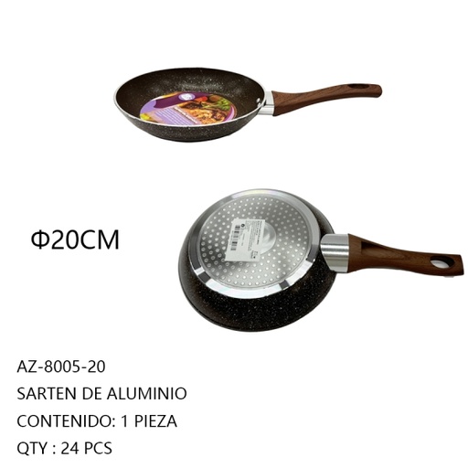 [AZ-8005-20[24PZS/CAJA]] [AZ-8005-20]SARTEN DE ALUMINIO 