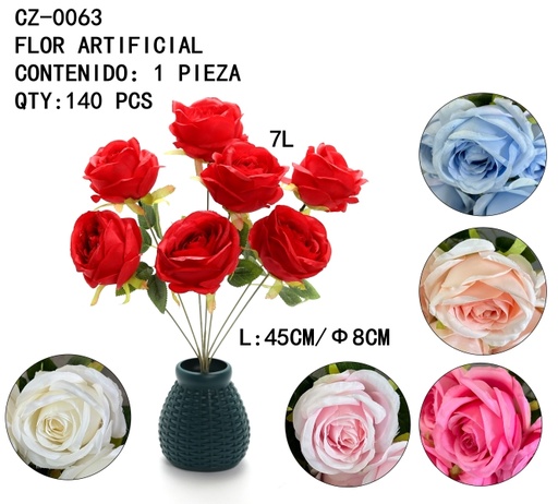 [CZ-0063[140PZS/CAJA]] [CZ-0063]FLOR ARTIFICIAL 