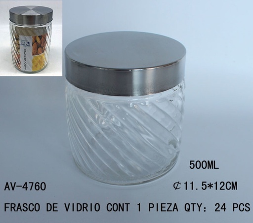 [AV-4760[24PZS/CAJA]] [AV-4760]FRASCO DE VIDRIO 
