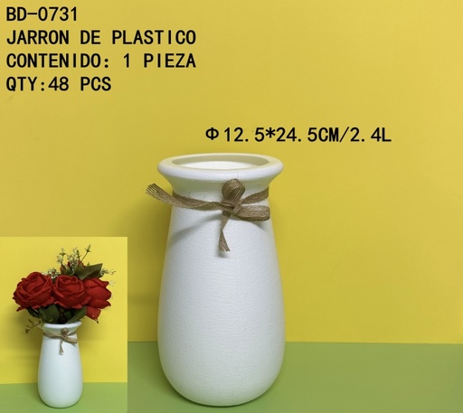 [BD-0731[48PZS/CAJA]] [BD-0731]JARRON DE PLASTICO 