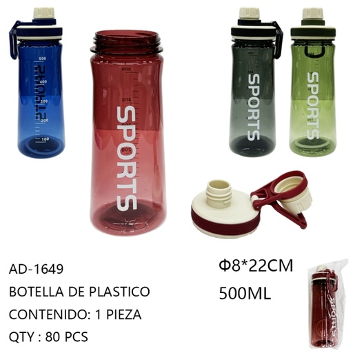 [AD-1649[80PZS/CAJA]] [AD-1649]BOTELLA DE PLASTICO 
