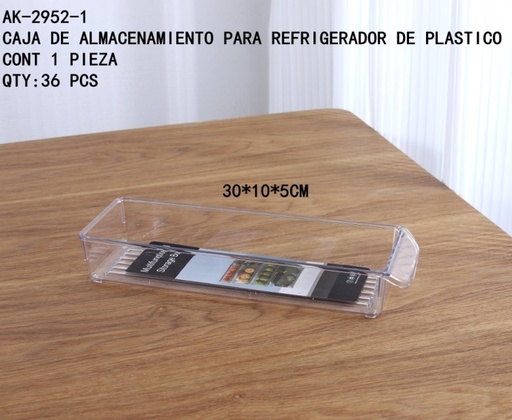 [AK-2952-1[36PZS/CAJA]] [AK-2952-1]CAJA DE ALMACENAMIENTO PARA REFRIGERADOR DE PLASTICO 