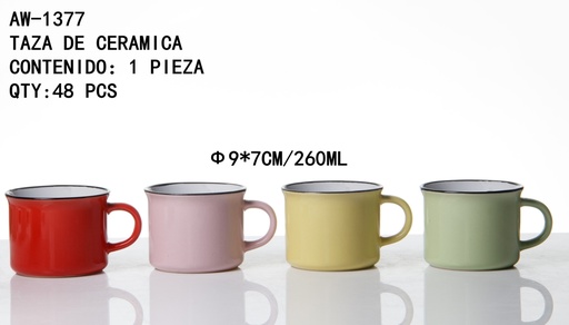 [AW-1377[48PZS/CAJA]] [AW-1377]TAZA DE CERAMICA 