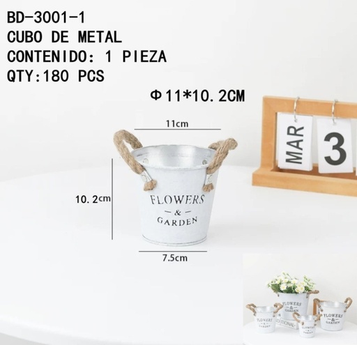 [BD-3001-1[180PZS/CAJA]] [BD-3001-1]CUBO DE METAL 