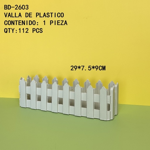 [BD-2603[112PZS/CAJA]] [BD-2603]VALLA DE PLASTICO 