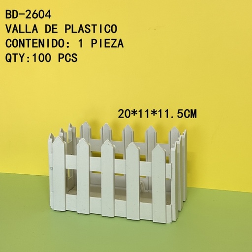 [BD-2604[100PZS/CAJA]] [BD-2604]VALLA DE PLASTICO 
