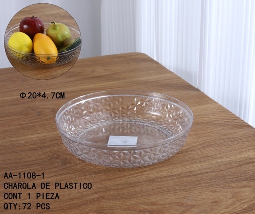 [AA-1108-1[72PZS/CAJA]] [AA-1108-1] CHAROLA DE PLASTICO 