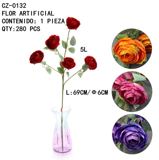 [CZ-0132[280PZS/CAJA]] [CZ-0132]FLOR ARTIFICIAL 