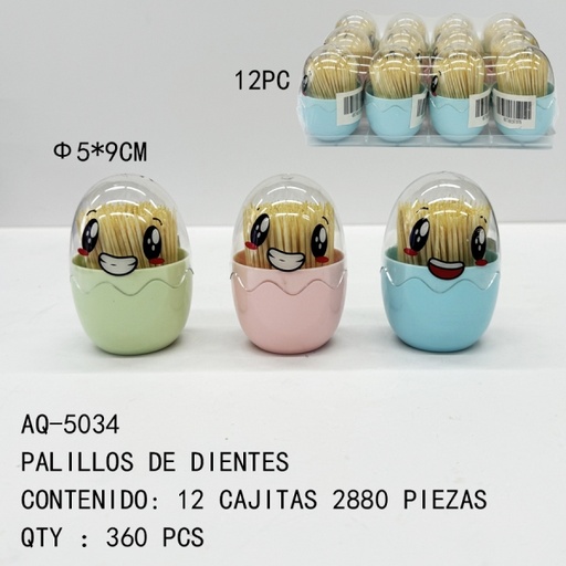 [AQ-5034[360PZS/CAJA]] [AQ-5034]PALILLOS DE DIENTES 