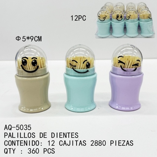 [AQ-5035[360PZS/CAJA]] [AQ-5035]PALILLOS DE DIENTES 