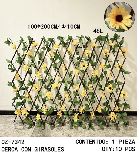 [CZ-7342[10PZS/CAJA]] [CZ-7342]CERCA CON GIRASOLES 