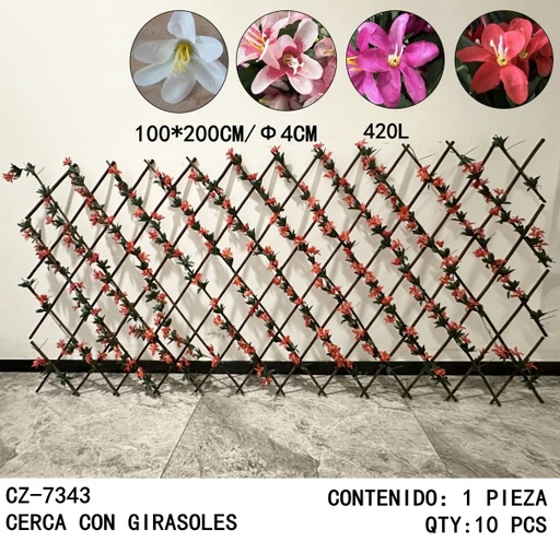 [CZ-7343[10PZS/CAJA]] [CZ-7343]CERCA CON GIRASOLES 