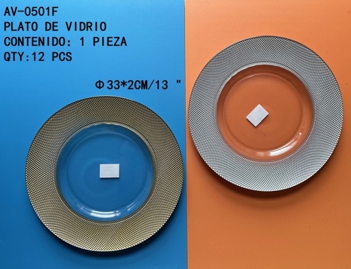 [AV-0501F[12PZS/CAJA]] [AV-0501F]PLATO DE VIDRIO 