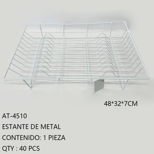 [AT-4510[40PZS/CAJA]] [AT-4510]ESTANTE DE METAL 