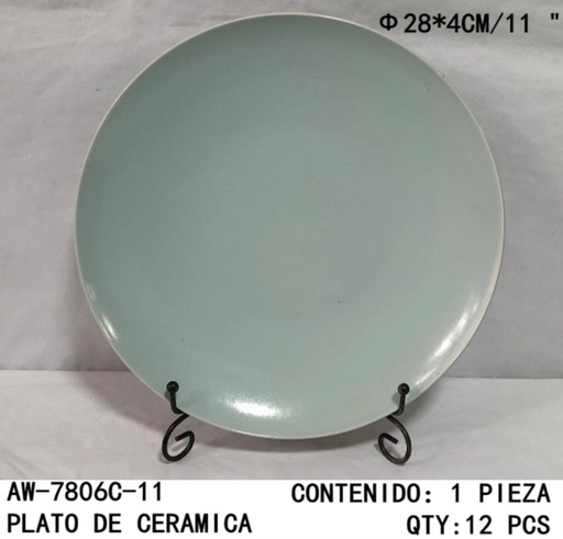 [AW-7806C-11[12PZS/CAJA]] [AW-7806C-11]PLATO DE CERAMICA 