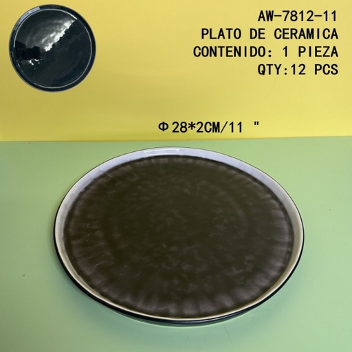 [AW-7812-11[12PZS/CAJA]] [AW-7812-11]PLATO DE CERAMICA 
