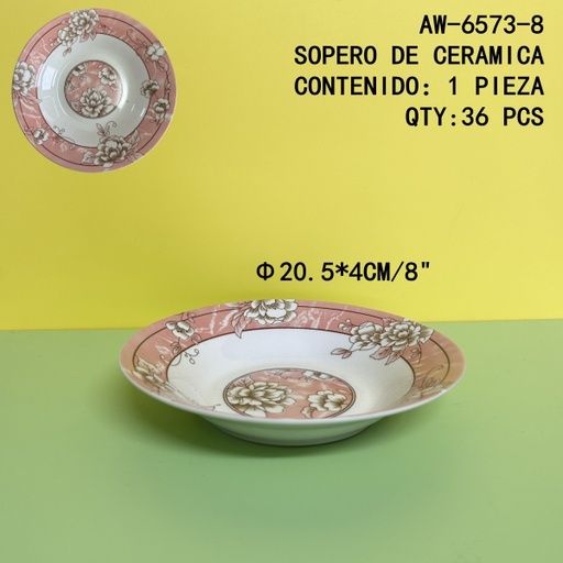 [AW-6573-8[36PZS/CAJA]] [AW-6573-8]SOPERO DE CERAMICA 