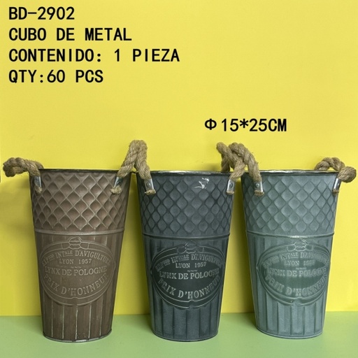 [BD-2902[60PZS/CAJA]] [BD-2902]CUBO DE METAL 