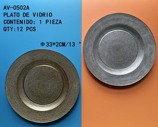[AV-0502A[12PZS/CAJA]] [AV-0502A]PLATO DE VIDRIO 