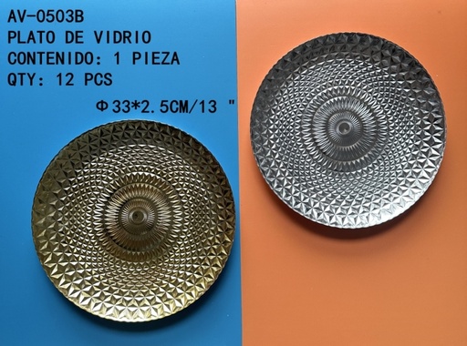 [AV-0503B[12PZS/CAJA]] [AV-0503B]PLATO DE VIDRIO 