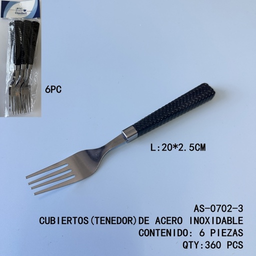 [AS-0702-3[360PZS/CAJA]] [AS-0702-3]CUBIERTOS(TENEDOR)DE ACERO INOXIDABLE 
