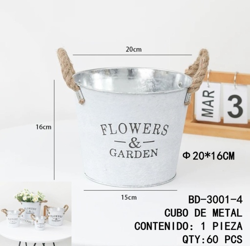 [BD-3001-4[60PZS/CAJA]] [BD-3001-4]CUBO DE METAL 
